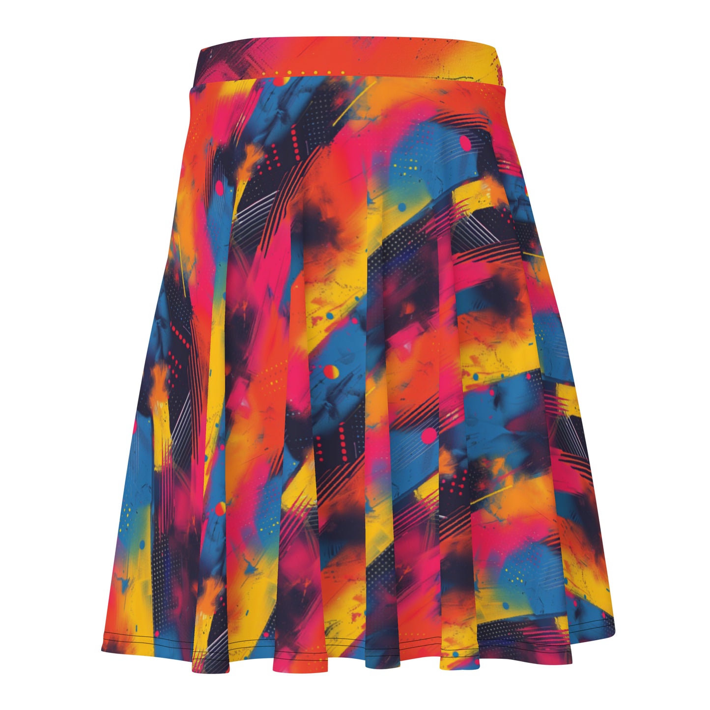 CMYK Vaporwave Skater Skirt