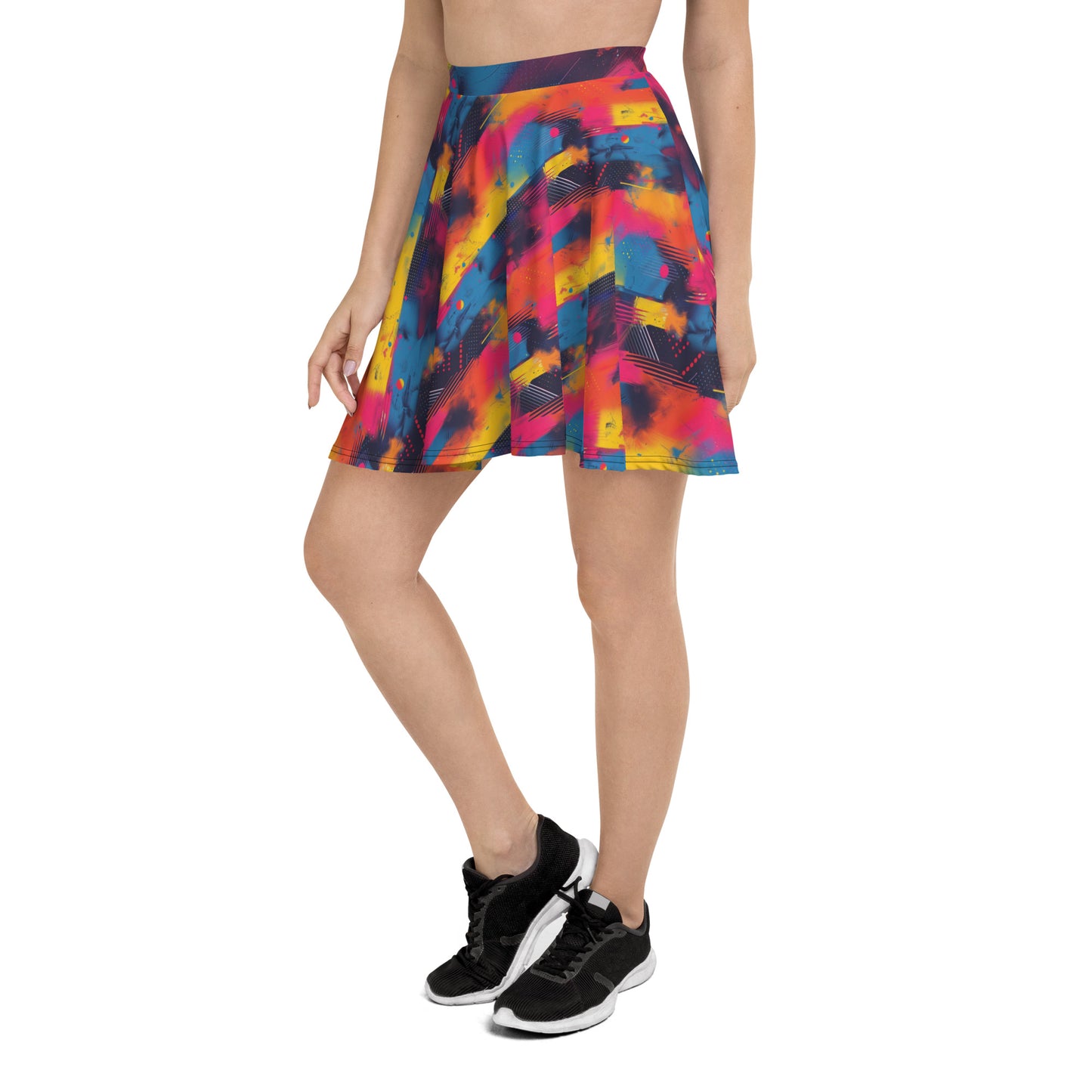 CMYK Vaporwave Skater Skirt