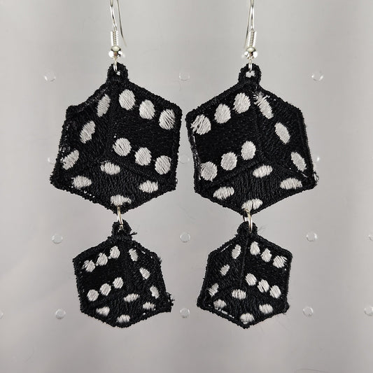 Black Dice Earrings