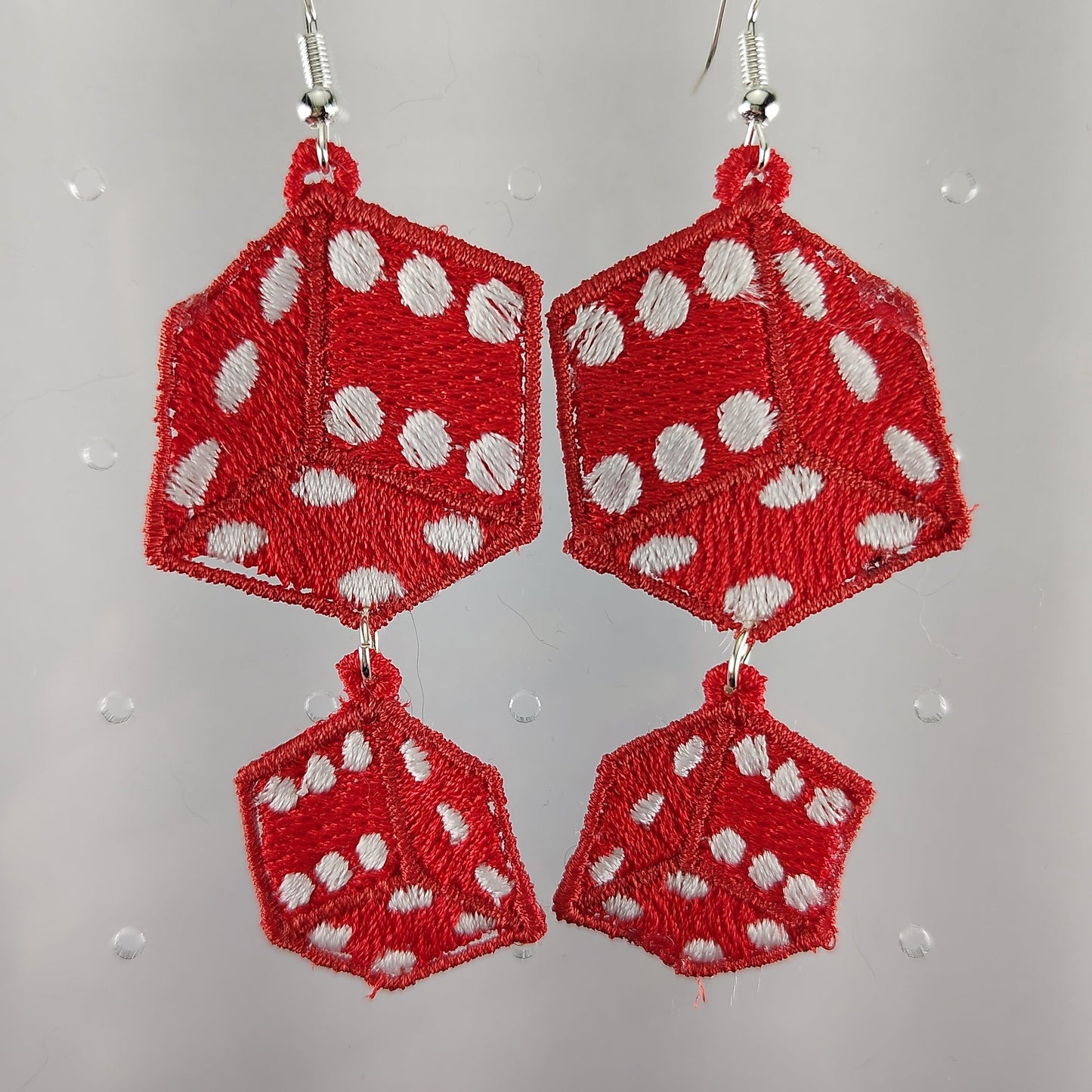 Red Dice Earrings
