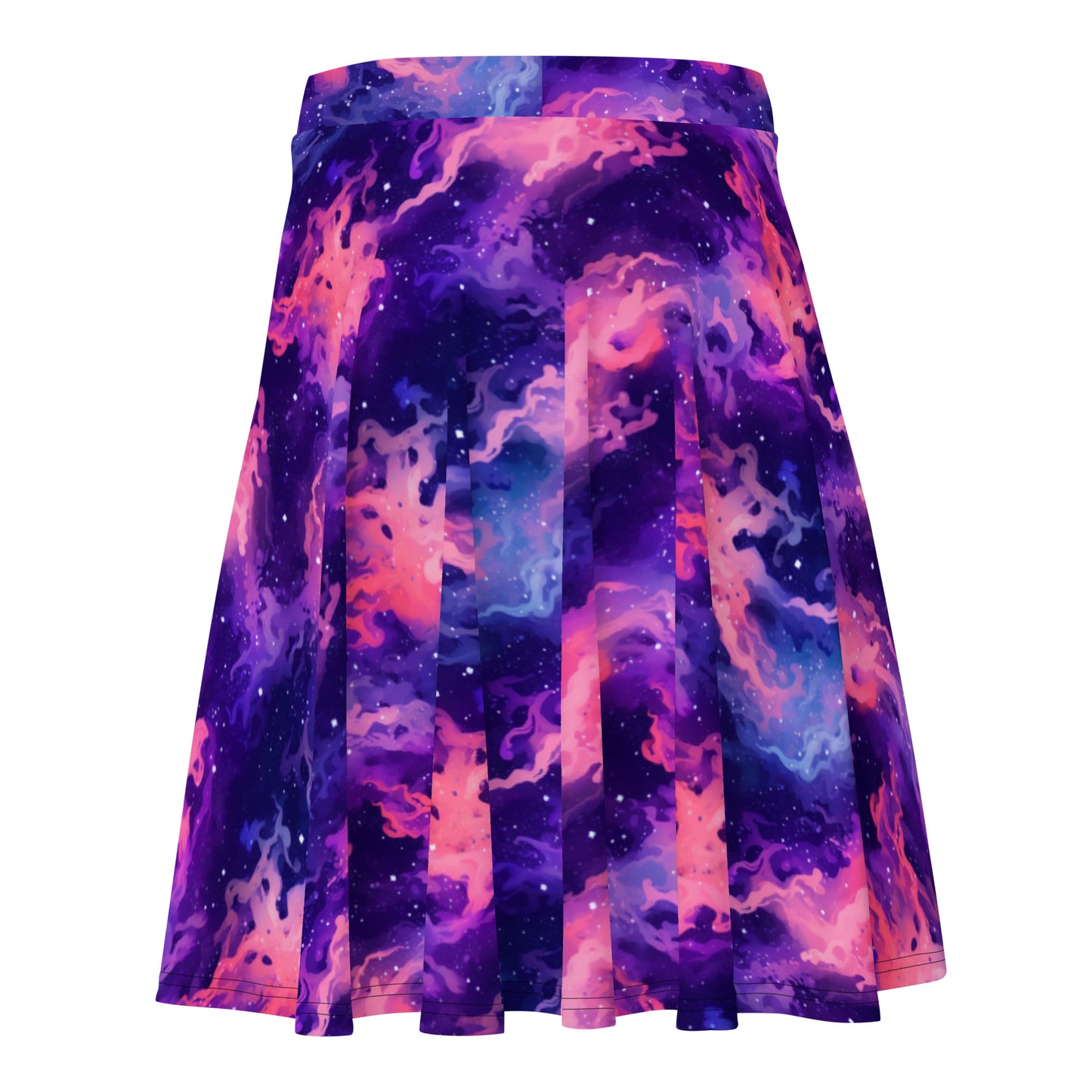 Pink and Blue Space Skater Skirt