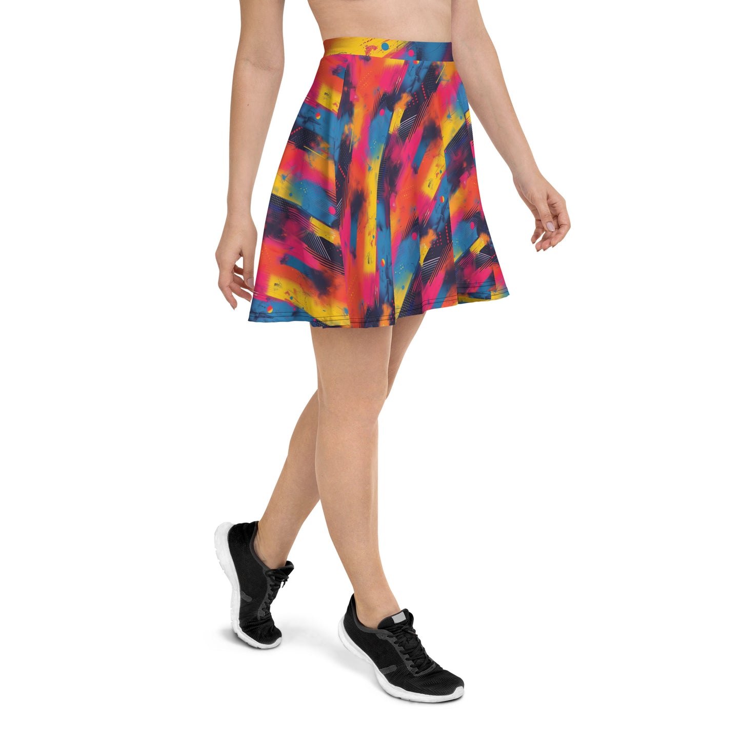 CMYK Vaporwave Skater Skirt