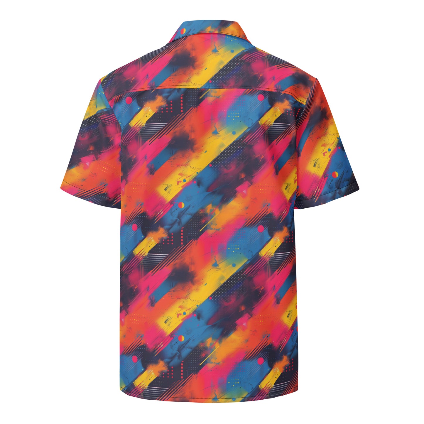 CMYK Vaporwave Unisex button shirt