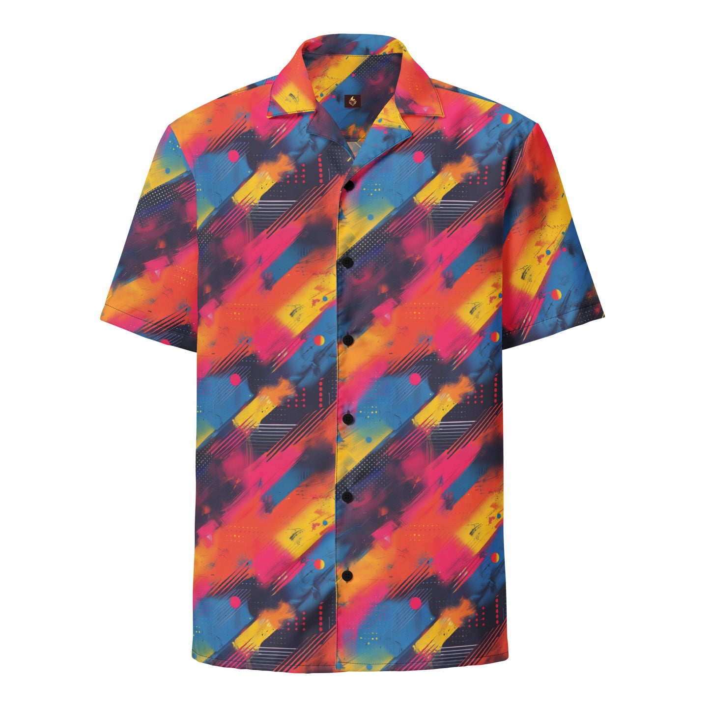 CMYK Vaporwave Unisex button shirt